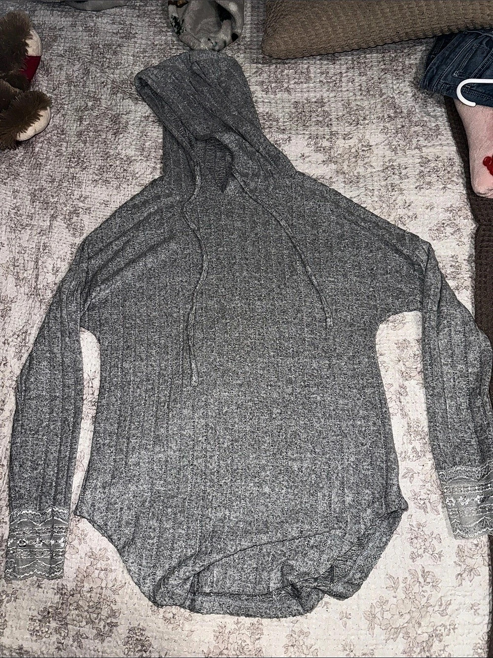 SHEIN Women's Gray Long Sleeve Sweater Size Large